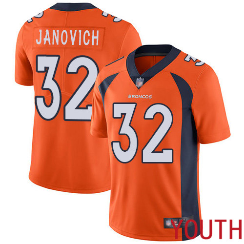 Youth Denver Broncos #32 Andy Janovich Orange Team Color Vapor Untouchable Limited Player Football NFL Jersey->youth nfl jersey->Youth Jersey
